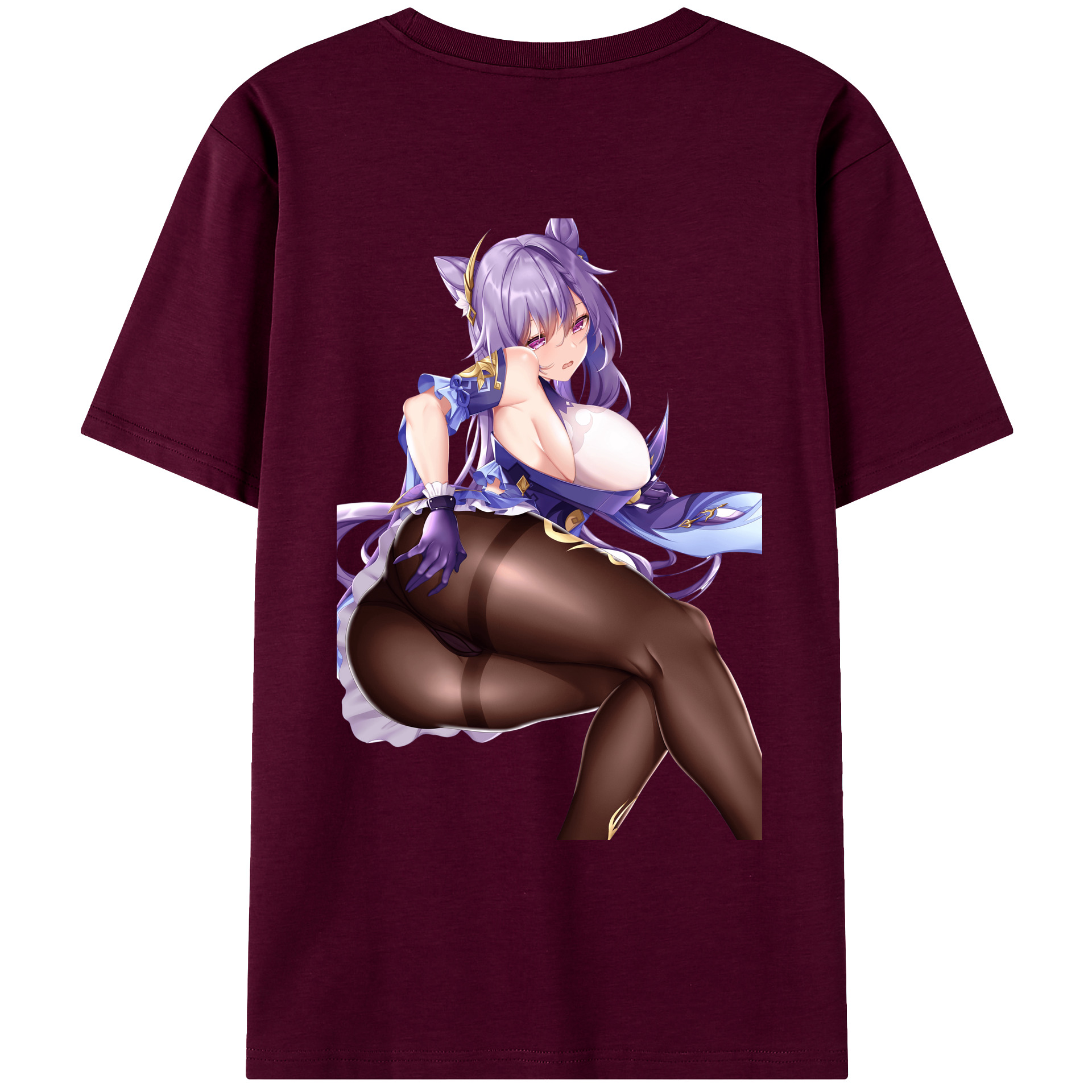 げんし神 刻晴 こくせい genshin Kokusei レディース半袖Tシャツ(バックプリント)